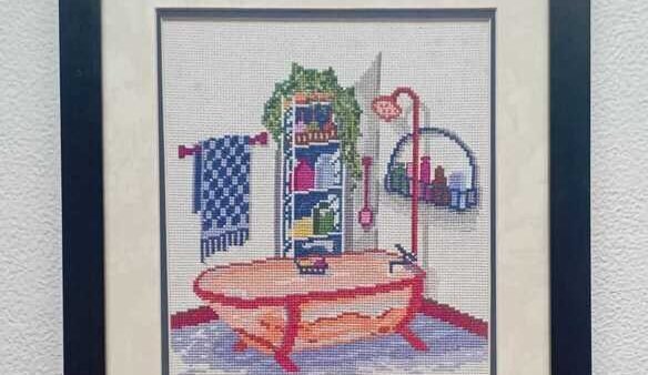 Punto Cruz , Cuadro para sala, Decorativo, Ecuador , Quito, EEUU, Bordado