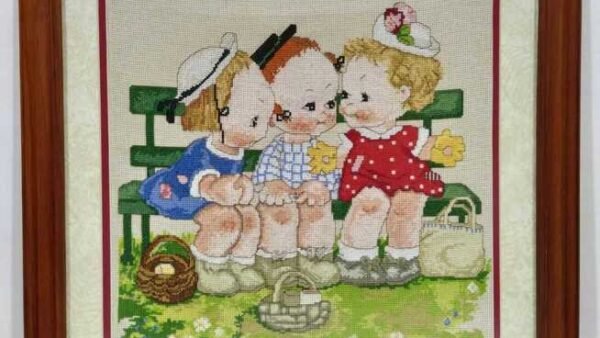 Punto Cruz , Cuadro para sala, Decorativo, Ecuador , Quito, EEUU, Bordado