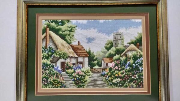 Punto Cruz , Cuadro para sala, Decorativo, Ecuador , Quito, EEUU, Bordado